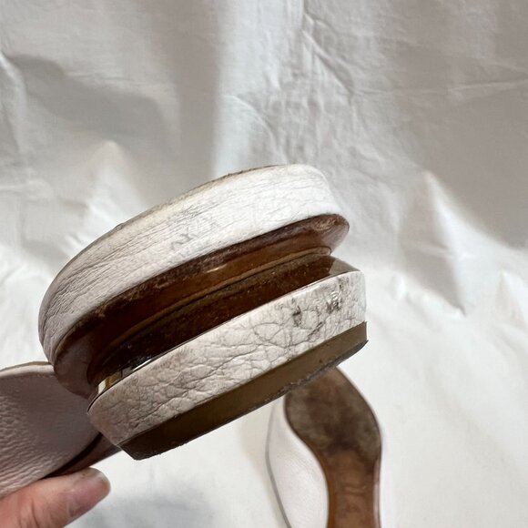 Nicholas Kirkwood Beya mules white leather pointed toe IT 38.5 US 8.5 flat shoes - Picture 10 of 16